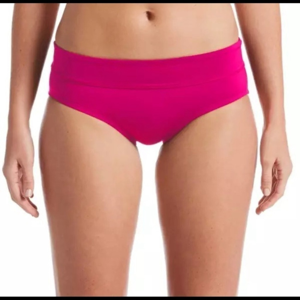 Nike Women's Solid pink bikini Bottom size xl sw16